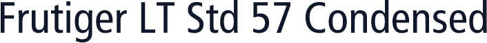 Frutiger LT Std 57 Condensed