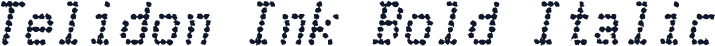 Telidon Ink Bold Italic