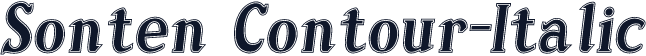 Sonten Contour-Italic