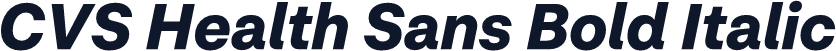 CVS Health Sans Bold Italic