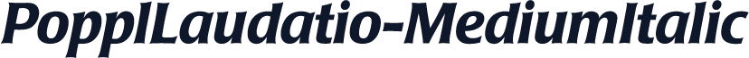 PopplLaudatio-MediumItalic