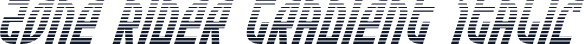 Zone Rider Gradient Italic