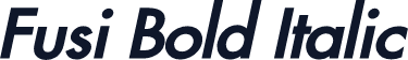 Fusi Bold Italic