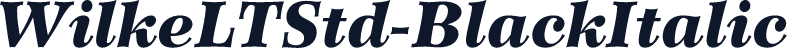WilkeLTStd-BlackItalic