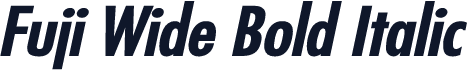 Fuji Wide Bold Italic