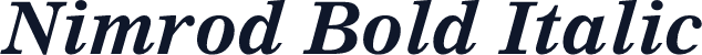 Nimrod Bold Italic
