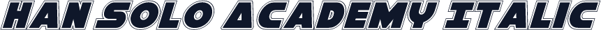 Han Solo Academy Italic