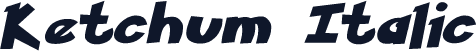 Ketchum Italic