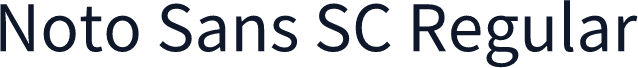 Noto Sans SC Regular