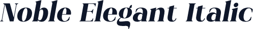 Noble Elegant Italic