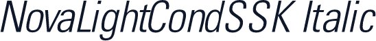 NovaLightCondSSK Italic