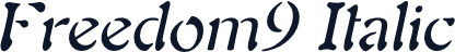 Freedom9 Italic