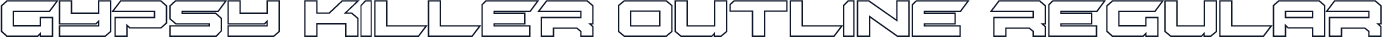 Gypsy Killer Outline Regular