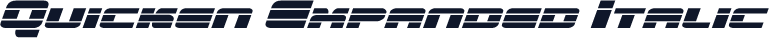 Quicken Expanded Italic