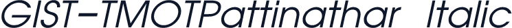GIST-TMOTPattinathar Italic