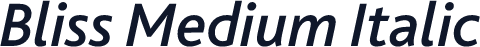Bliss Medium Italic