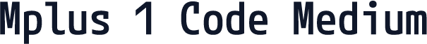 Mplus 1 Code Medium