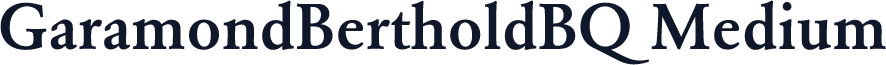 GaramondBertholdBQ Medium