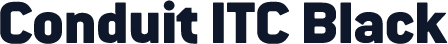 Conduit ITC Black