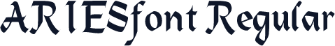 ARIESfont Regular