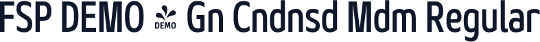 FSP DEMO - Gn Cndnsd Mdm Regular