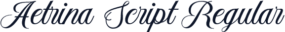 Aetrina Script Regular