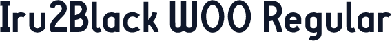Iru2Black W00 Regular
