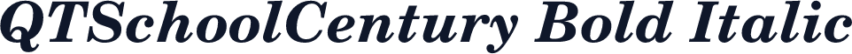 QTSchoolCentury Bold Italic