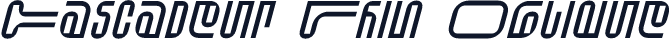 Cascadeur Thin Oblique