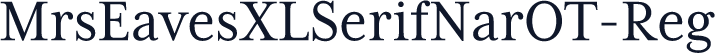 MrsEavesXLSerifNarOT-Reg