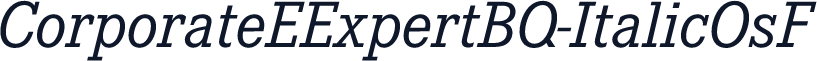 CorporateEExpertBQ-ItalicOsF