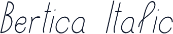 Bertica Italic