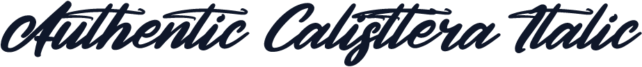 Authentic Calisttera Italic