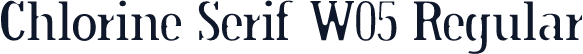 Chlorine Serif W05 Regular