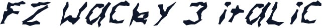 FZ WACKY 3 ITALIC