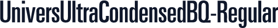 UniversUltraCondensedBQ-Regular