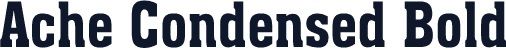 Ache Condensed Bold