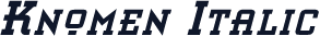 Knomen Italic