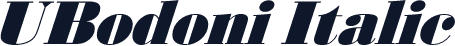 UBodoni Italic