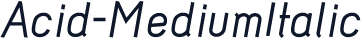 Acid-MediumItalic