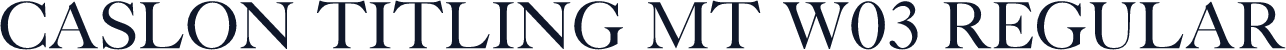Caslon Titling MT W03 Regular
