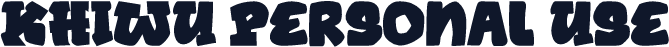 KHIWU Personal Use