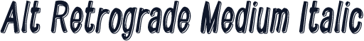 Alt Retrograde Medium Italic