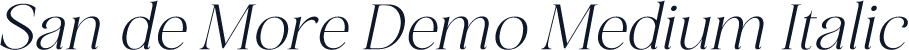 San de More Demo Medium Italic