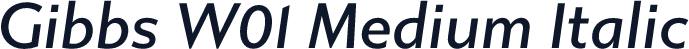 Gibbs W01 Medium Italic