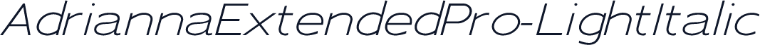 AdriannaExtendedPro-LightItalic