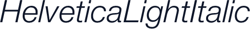 HelveticaLightItalic