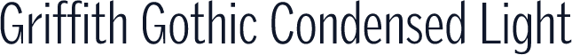 Griffith Gothic Condensed Light