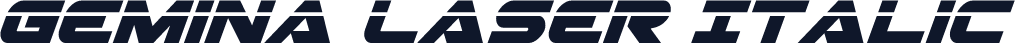 Gemina Laser Italic