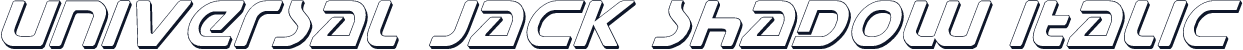Universal Jack Shadow Italic